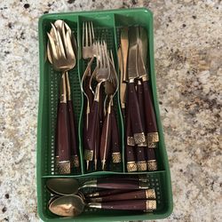 Vintage Thai Brass Flatware
