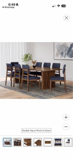 Dining table 9 piece