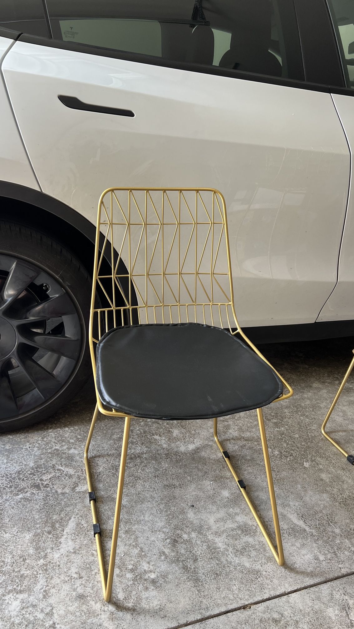 Gold Solid Metal Chair 
