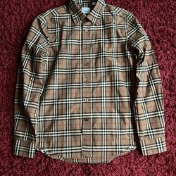 Burberry Checkered Dress Shirt