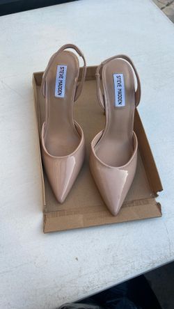 Steve Madden Patent Nude Heels Size 7