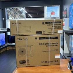 BRAND NEW MINI SPLIT TCL AIR CONDITIONER HOT/COLD AIR 18,000 BTU SMART