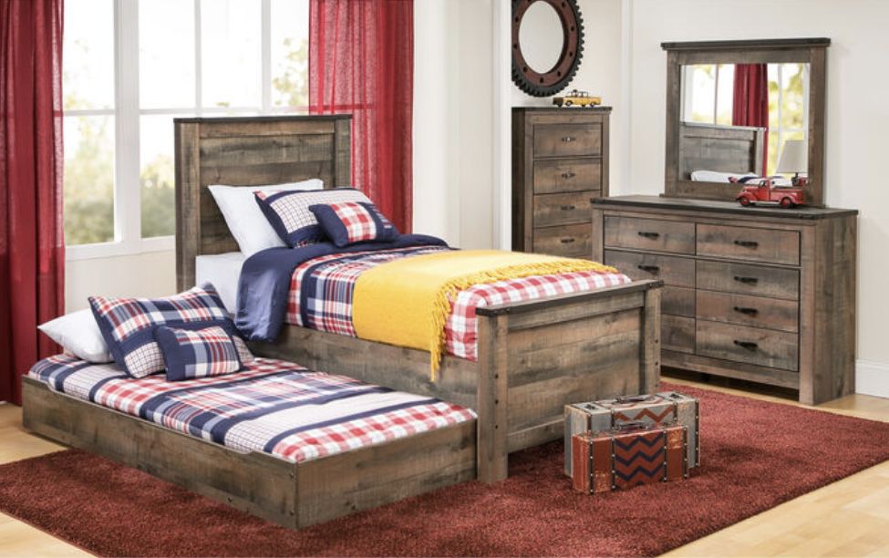 Full Size Bedroom Set With Twin Trundle Bed