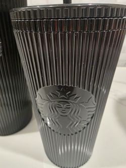 Black starbucks tumbler