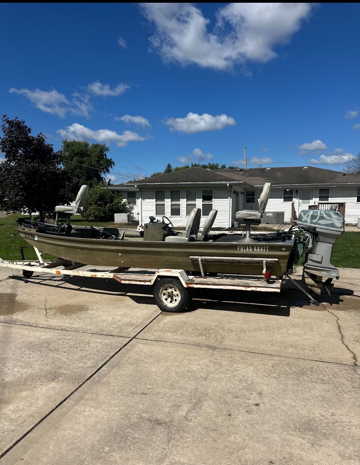 Heavy Duty Built John Boat W/55HP Evinrude 