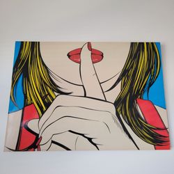 Ikea solmyra by Deborah Azzoparoli Lips modern wall decor pop art 50×70 cm vtg