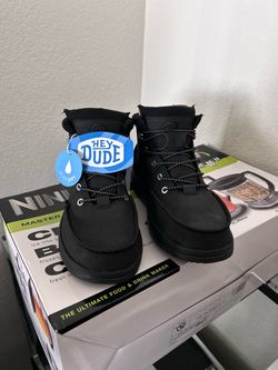 Hey Dude Black Lace-Up Boots