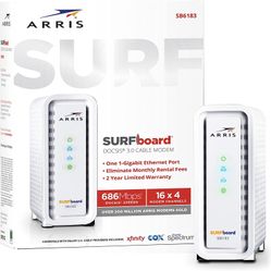 ARRIS® Surfboard® SB6183 Cable Modem, White
In very good condition and working as designed