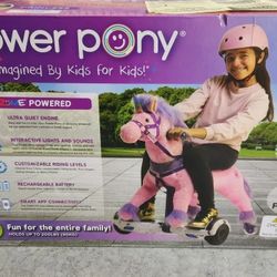 Power Pony Riding Toy - Princess Zume V2: Steel Ride-On Animal, 8 MPH, 200 lb Capacity