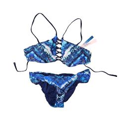LUCKY BRAND High Tides Reversible Bikini Set Womens Medium