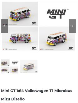 Mini GT 1:64 VW T1 Microbus Mizu Diseño