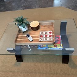 2 Piece Glass Table Set. 