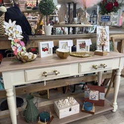 Refinished Entry Table available at Do Over Decor in Jensen Beach 