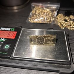 100$ bill gold ring 