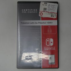 Pokémon Let’s Go Pikachu! (Nintendo Switch, 2018) Cartridge With Spare Case
