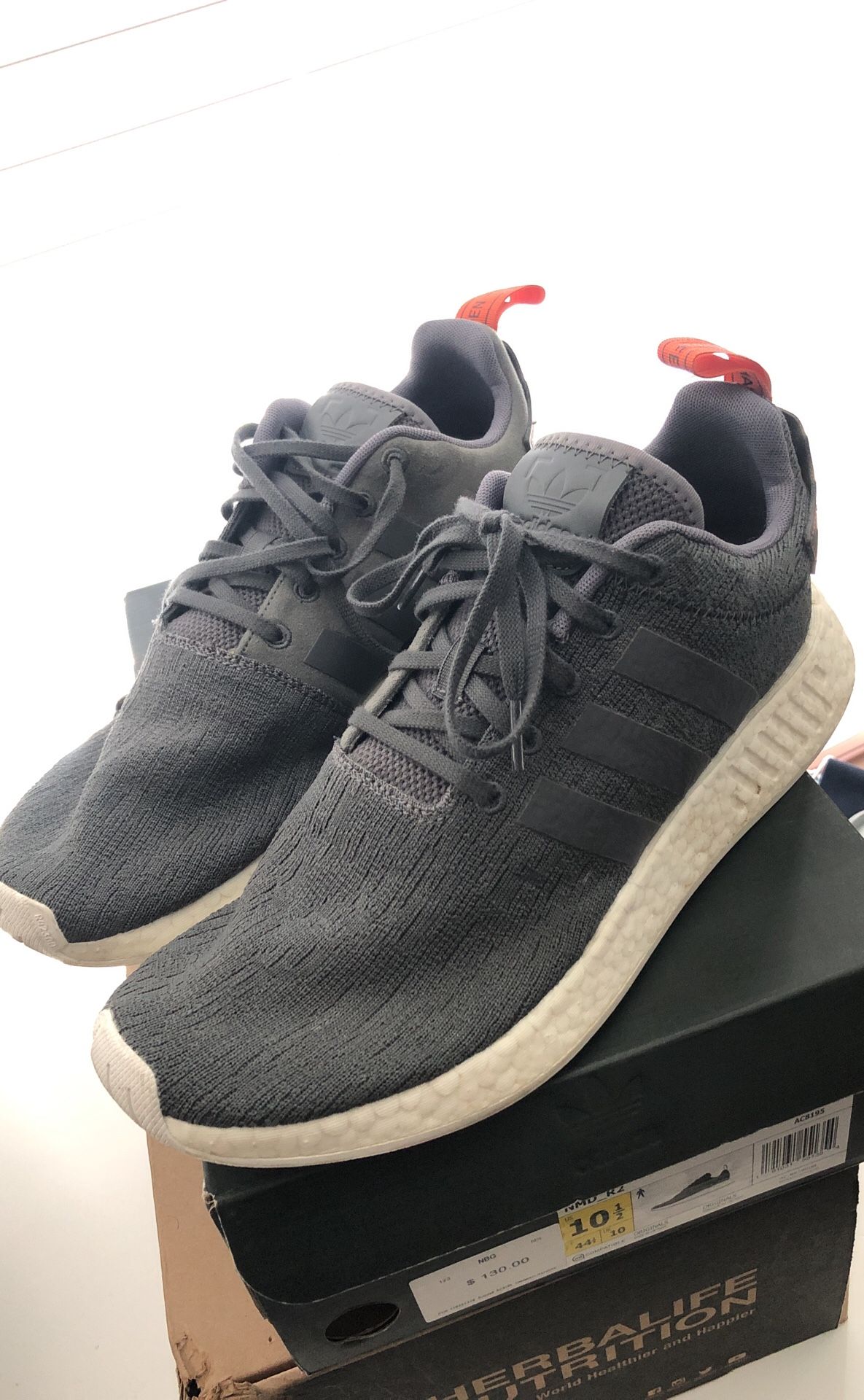 NMD R2 grey/orange