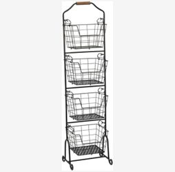 4 Tier Wire Storage Rack