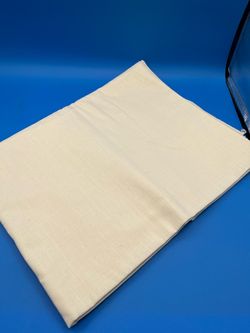 Beige solid rectangular tablecloth