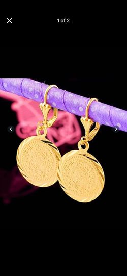 18k Gold middle Eastern earrings
