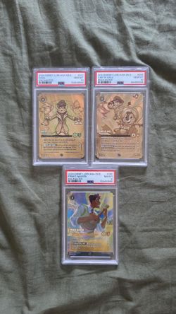 Enchanted Lorcana PSA 10'S and PSA 8
