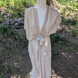 Nasty Gal Sheer Elegant Cream Women's Bathing Suit Cover Robe