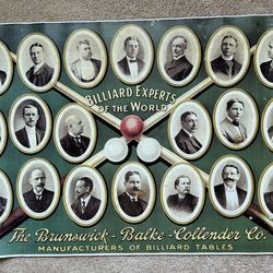“Beautiful” Brunswick-Balke-Collender Co. Pool/Billiard Posters, RARE!