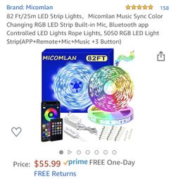 82ft LED strip with remote and application