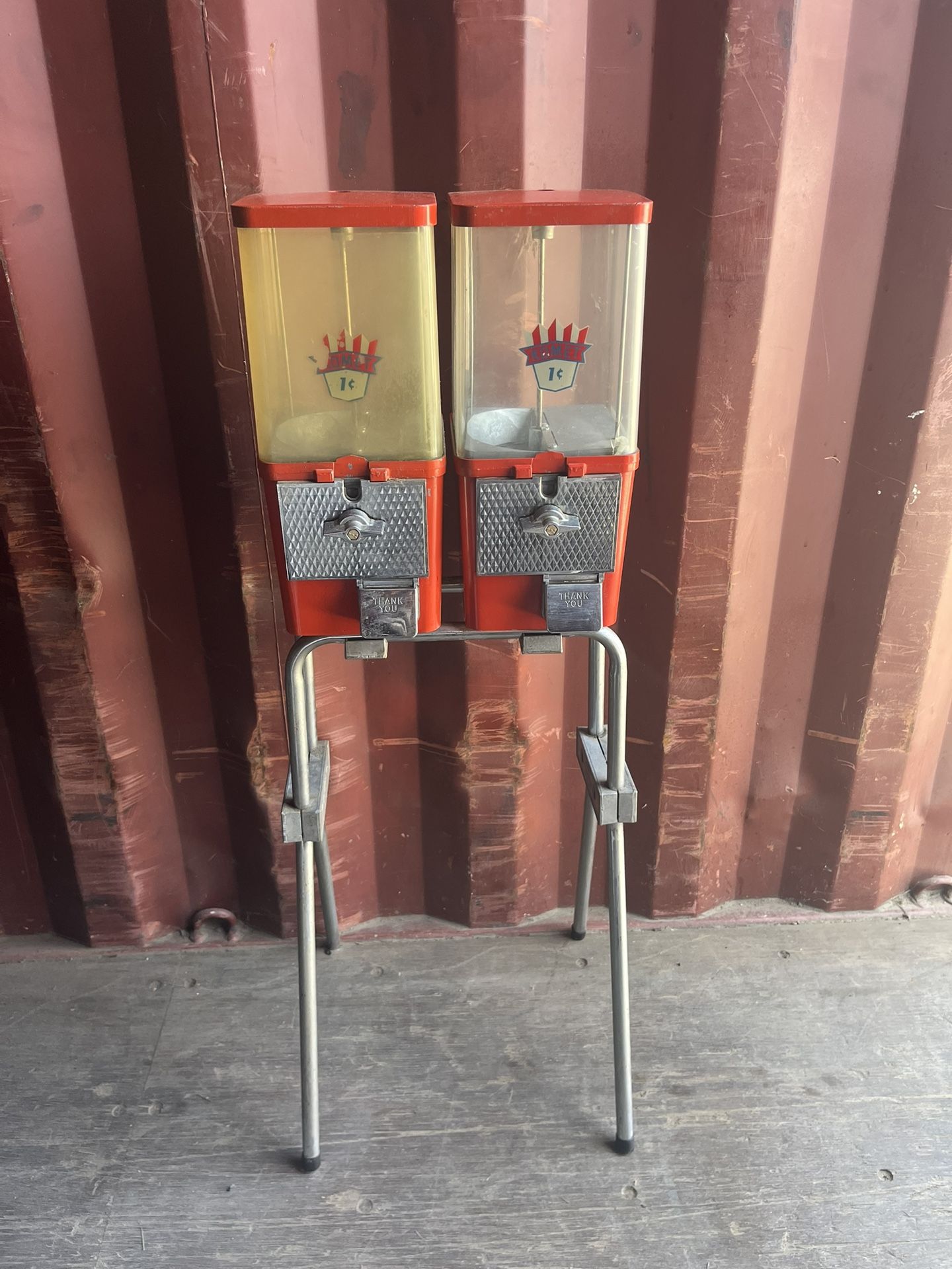 Vintage 50’s - 60’s Komet Dual Gumball Machine
