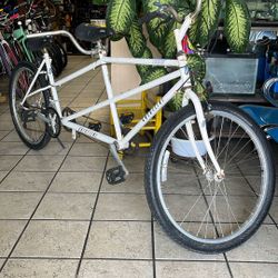 26” Vintage Crestline Tandem Double Seater Bike Bicycle MTB 18 Speed Araya Rims