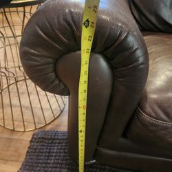 NATUZZI Leather Brown Soft Supple Sofa