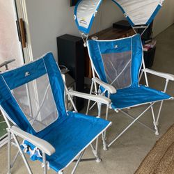 Two Camping/Foldable Chairs