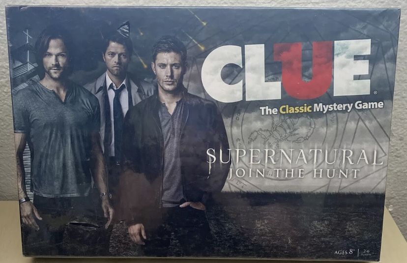 Supernatural CLUE Board Game- Join the Hunt USAopoly 2014 RARE- BRAND NEW SEALED