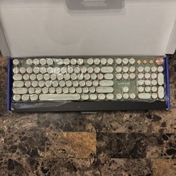 EWEADN V20 Typewriter Keyboard Wireless, 104 Keys Typewriter Style Mechanical...
