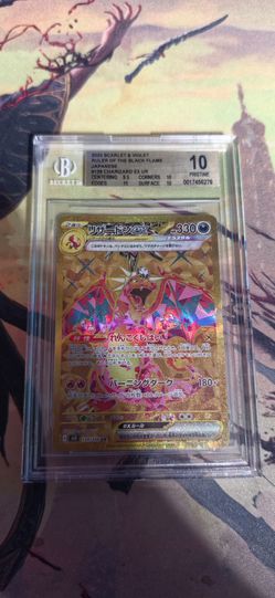 BGS 10 Charizard ex Full Art Gold Hyper Rare 139/108 Japanese Ruler of the Black