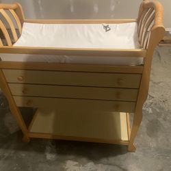 Diaper changing table, Real Wood