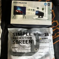 Screen Projector Movie Night 