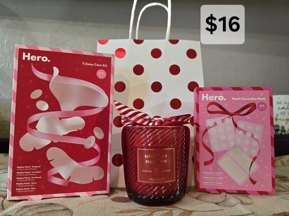Hero Cosmetics + holiday candle gift