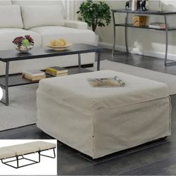 Convertible Ottoman / Bed Dark Brown  Perfect Condition $50 *See Description 