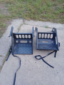 Lightly used trailer folding steps qty 2 conqueror uev-490 factory