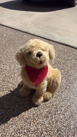 Joy For All A91085L00 Golden Pup Interactive Companion Pet Dog Tested & Working