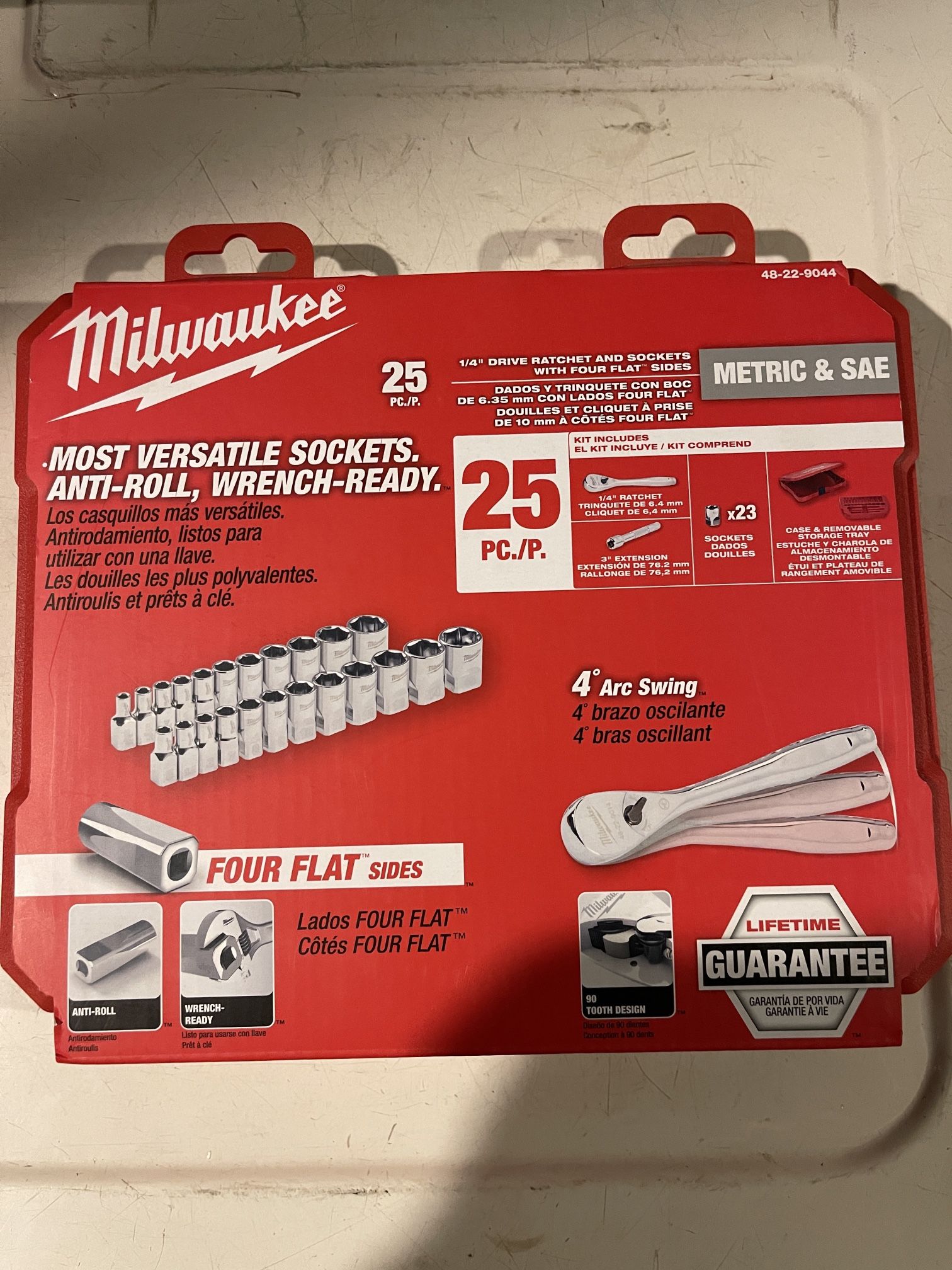 Millwaukee 25piece Rachet Set