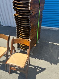 Fruit wood chairs.