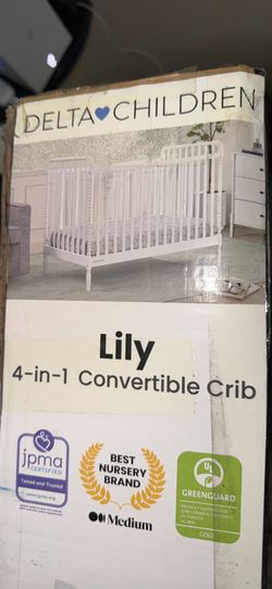 Delta Children William 4-in-1 Convertible Crib - Greenguard Gold Certified 