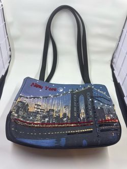 New York City Skyline Canvas Tote Bag