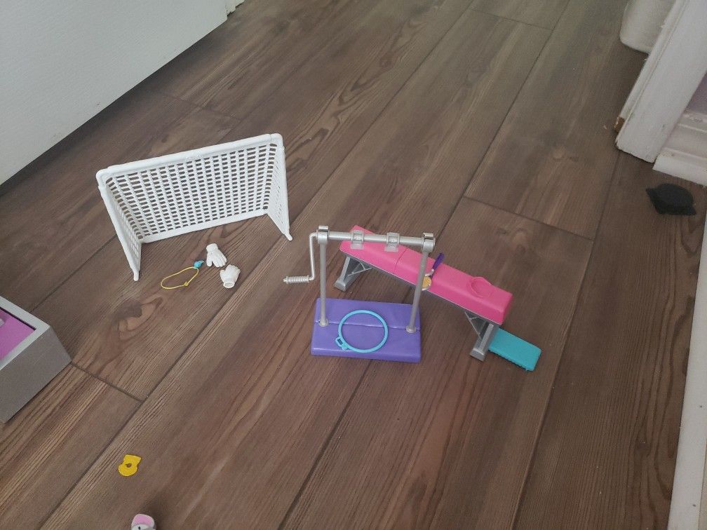 Soccer and Gymnastics Barbie Set