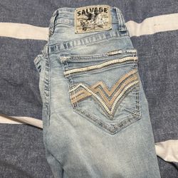 Salvage bke buckle jeans 