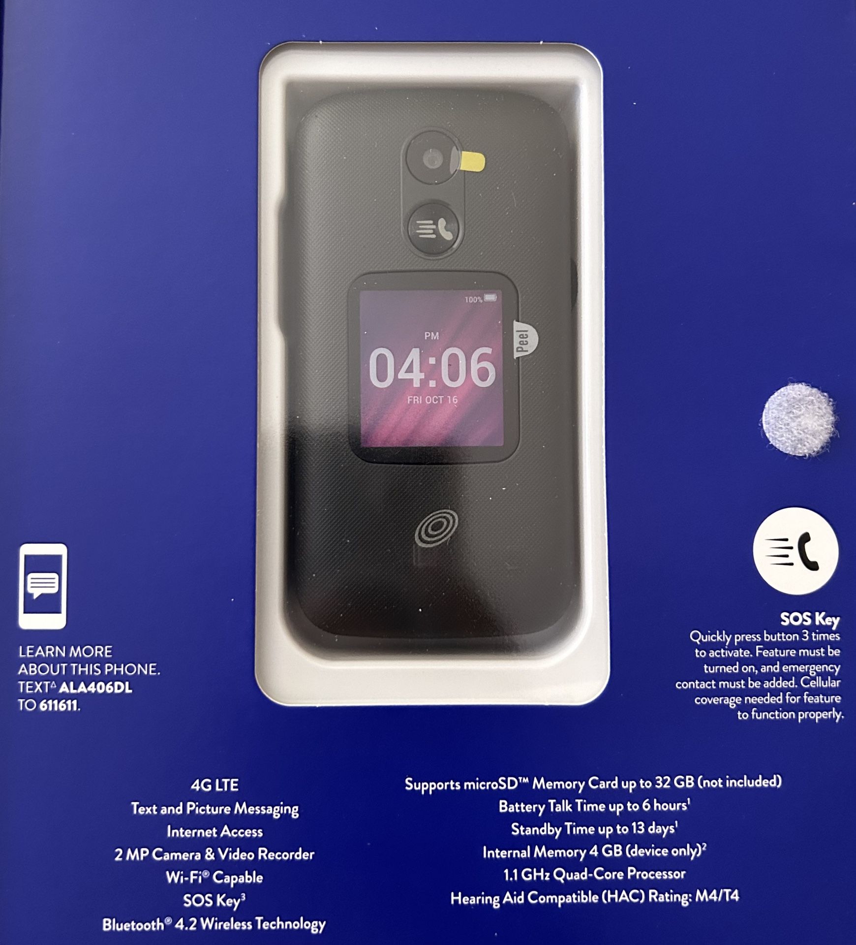 Brand New Flip Phone Prepaid Track Phone