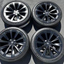 19” Oem Tesla Model 3 Factory Wheels 19 Inch Satin Black Rims Tesla 3