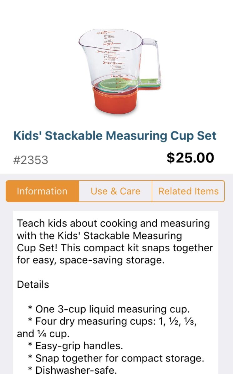 Pampered chef kids mixing bowls and measuring cup set for Sale in Surprise,  AZ - OfferUp