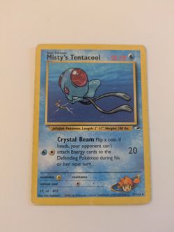 Mistys Tentacool Pokemon Card